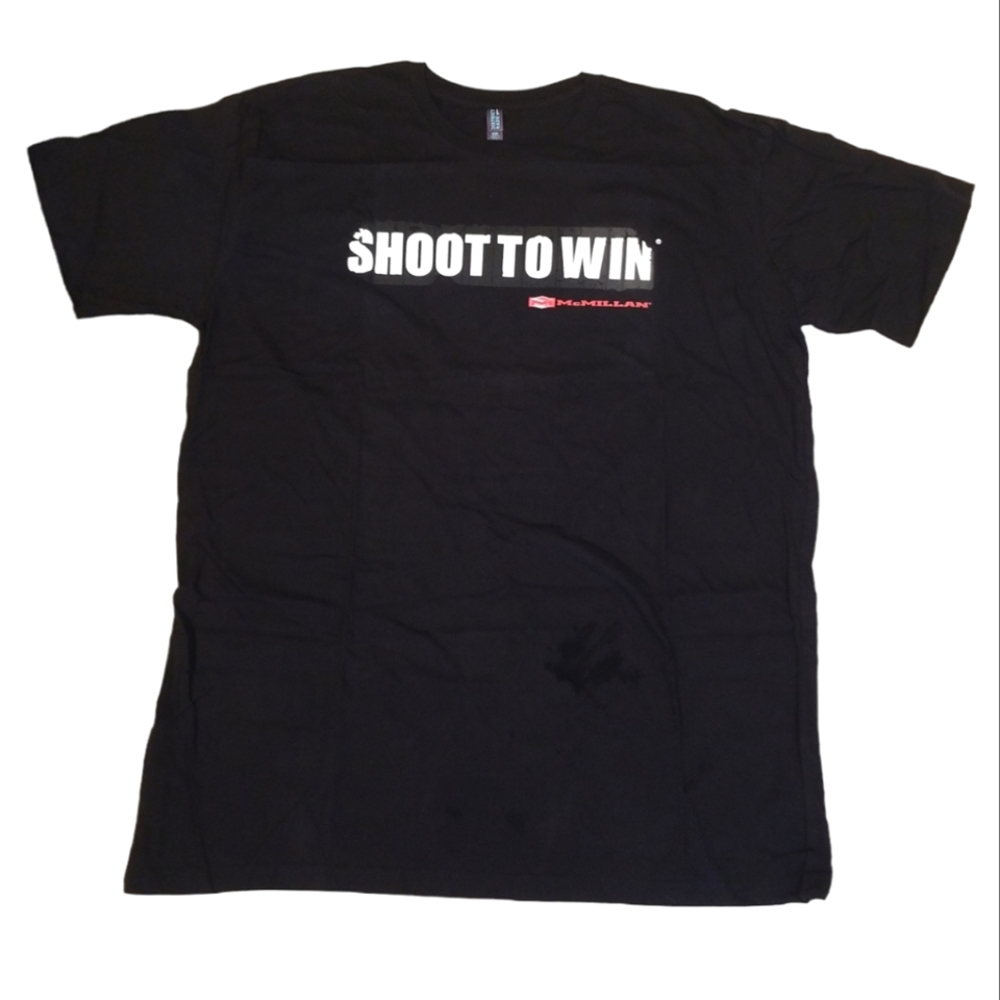McMillan Firearms Mens T-Shirt Size 2XL Tactical Black NEW